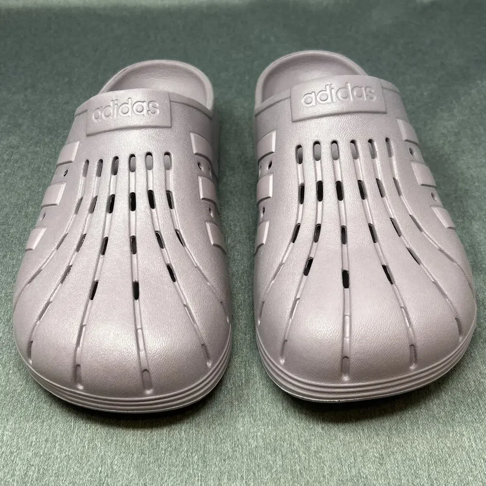 Adidas Adilette Clogs Men's Size 11 Purple Mauve Slip On Water Shoes Sandals